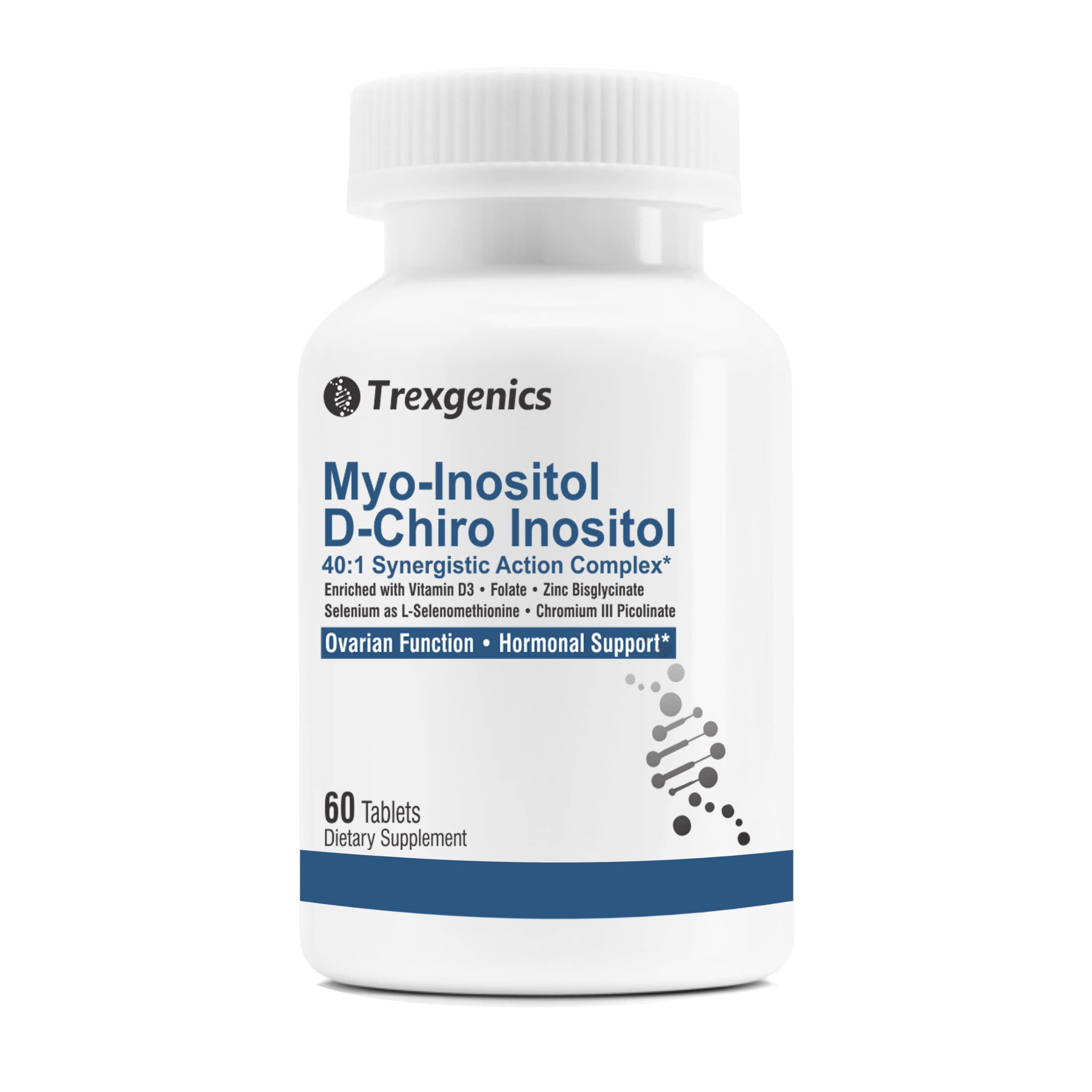 Trexgenics SYNERGISTIC & ADVANCED PCOS Support Myo-Inositol 1000 mg, D-Chiro Trexgenics uk supplements