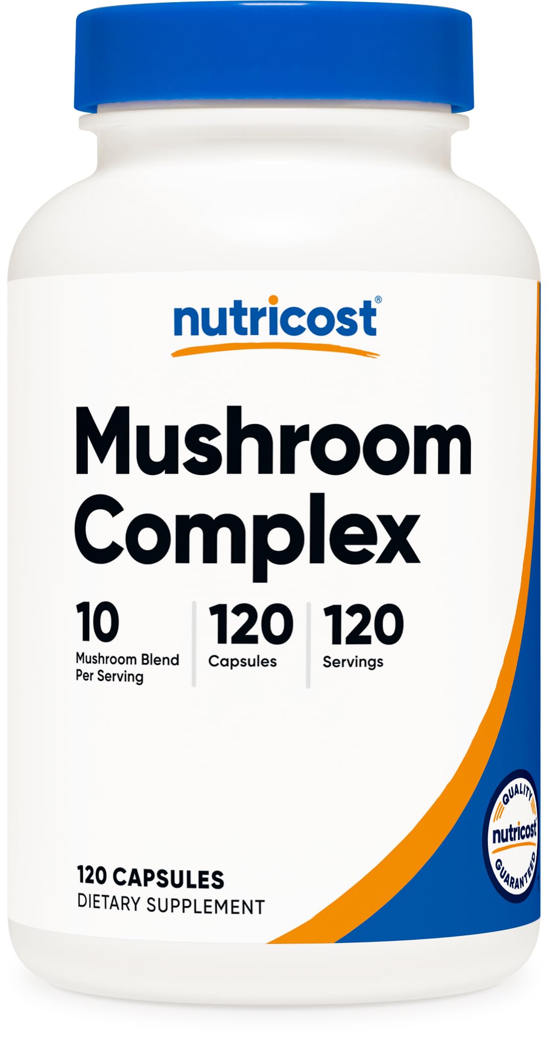 Nutricost Mushroom Complex Supplement, 120 Capsules - 10 Mushroom Blend (with Reishi, Maitake, Shiitake, Lion's Mane, and More) - Non-GMO and Gluten Free Nutricost uk supplements