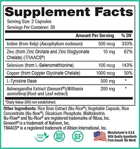 Peak Pure & Natural Thyroid Support Thyroid Supplement and Metabolism Booster to Support Peak Pure & Natural uk supplements
