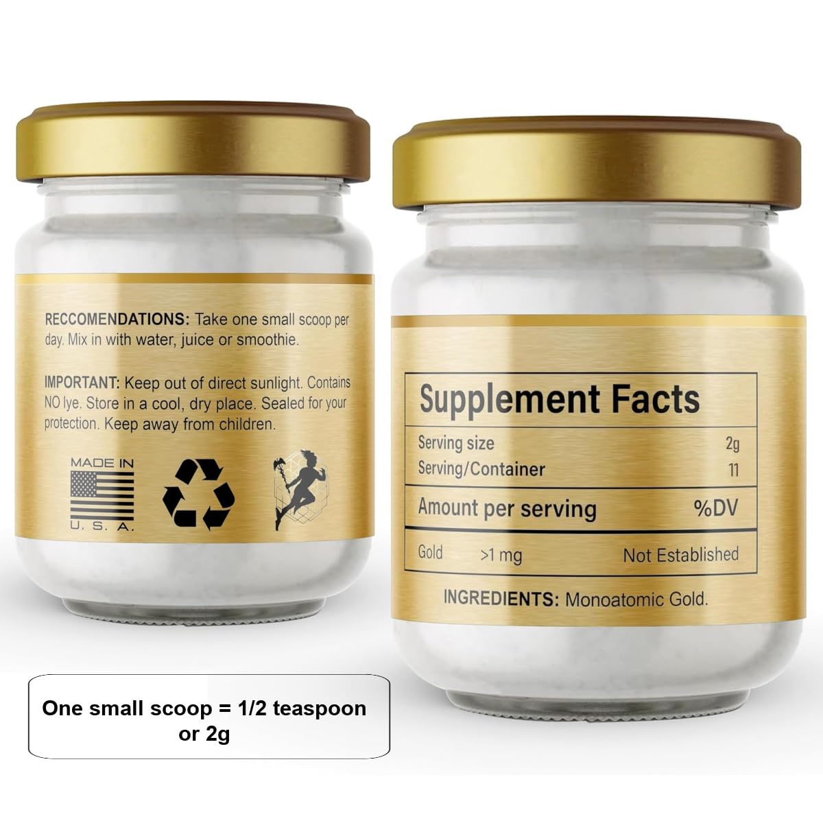 I Am Joy co. Pure Ormus White Gold Powder Monoatomic M-State 24k 99.99% | No Plastic, No Lye, No Dyes, No Fillers | 22 Grams I Am Joy co. uk supplements