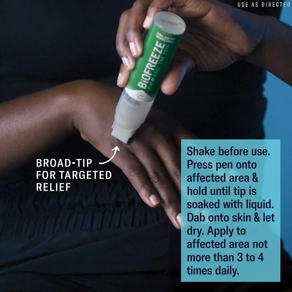 Biofreeze Precision Pain Relief Pen, Arthritis Pain Reliever, Mess-Free Cooling Joint Pain Relief, Menthol Pain Relief Liquid 1.15 Fl Oz Biofreeze uk supplements