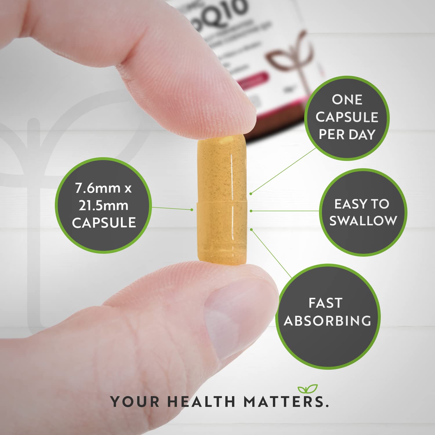 CoQ10 200mg - 120 Vegan Capsules of High Strength Co Enzyme Q10 (4 Months Supply) Nutravita uk supplements