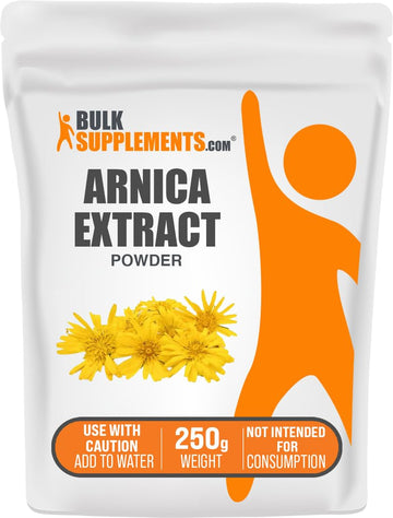 BulkSupplements.com Arnica Extract Powder - Herbal Supplement, from Dried Arnica Flowers, Servings Vary Per Use, 250g (8.8 oz) (Pack of 1) BulkSupplements uk supplements