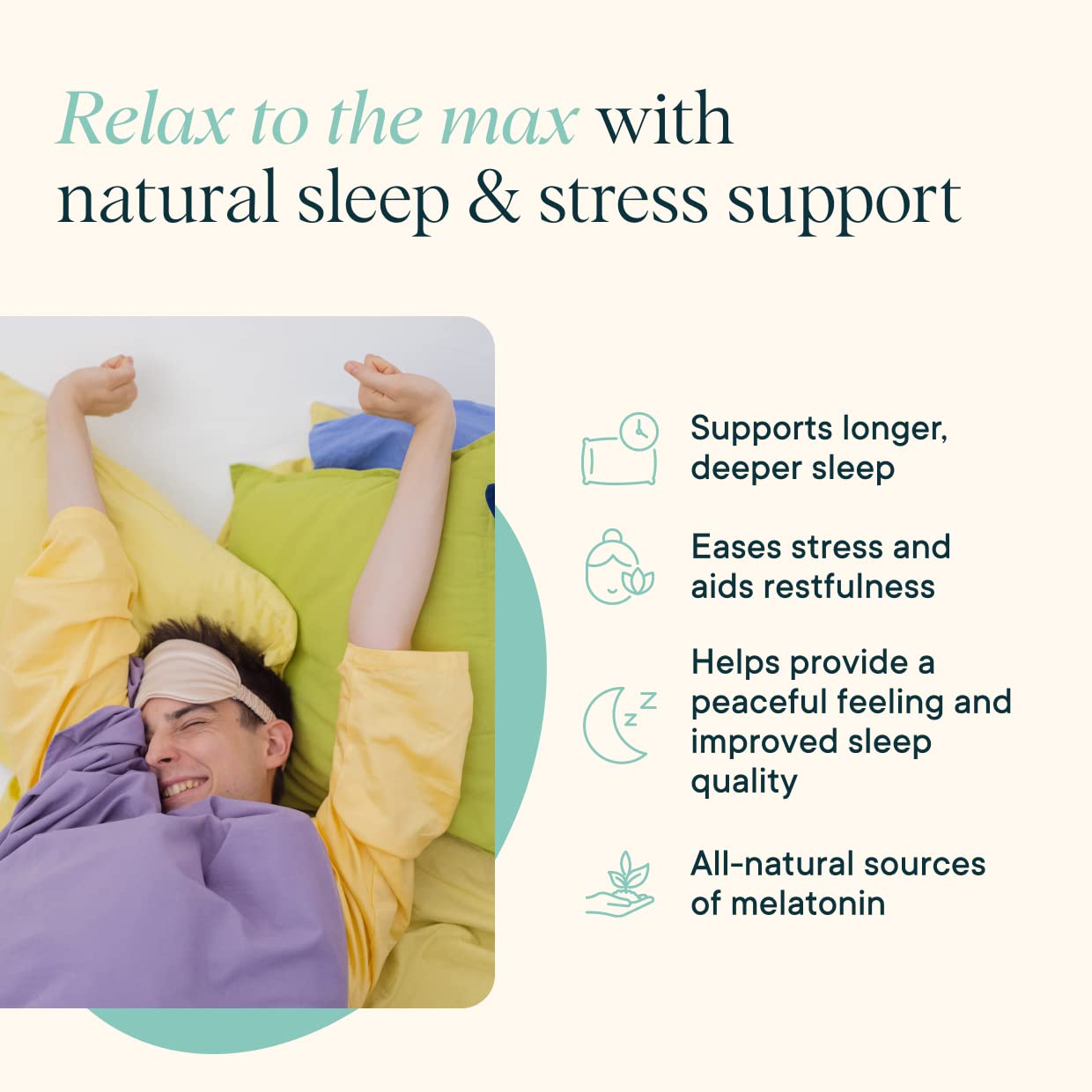 Ora Organic Natural Sleep Aid Supplement Stress Support Calming Herbal Blend with Melatonin from Tart Cherry - Includes Magnesium Citrate, Valerian Root, and Lemon Balm - 1 Month Supply, 60 Capsules Ora Organic uk supplements