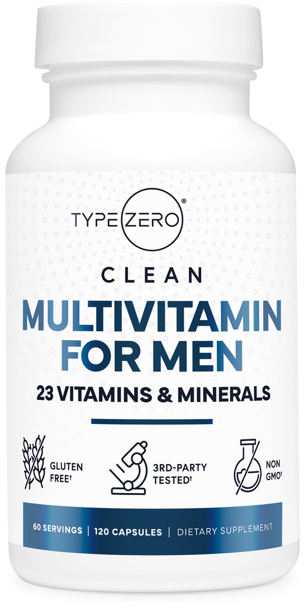 Type Zero Multivitamin Capsules for Men (120 Capsules) (1200 mg) - Gluten-Free, 60 Servings Type Zero uk supplements