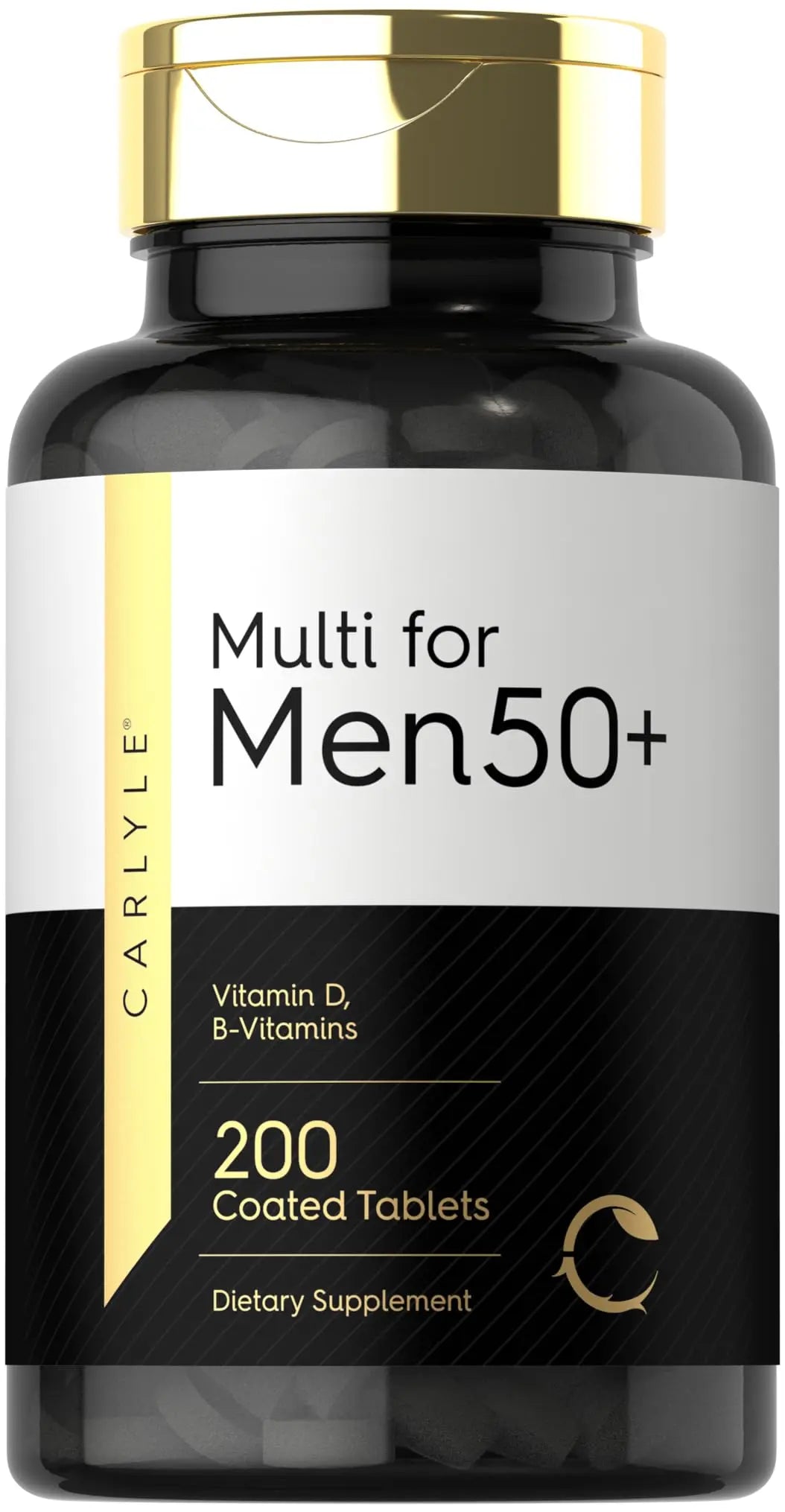 Carlyle Multivitamin for Men 50+ | 200 Count | with B Vitamins, Vitamin D, Magnesium & Zinc | Non-GMO, Gluten Free Supplement Carlyle uk supplements