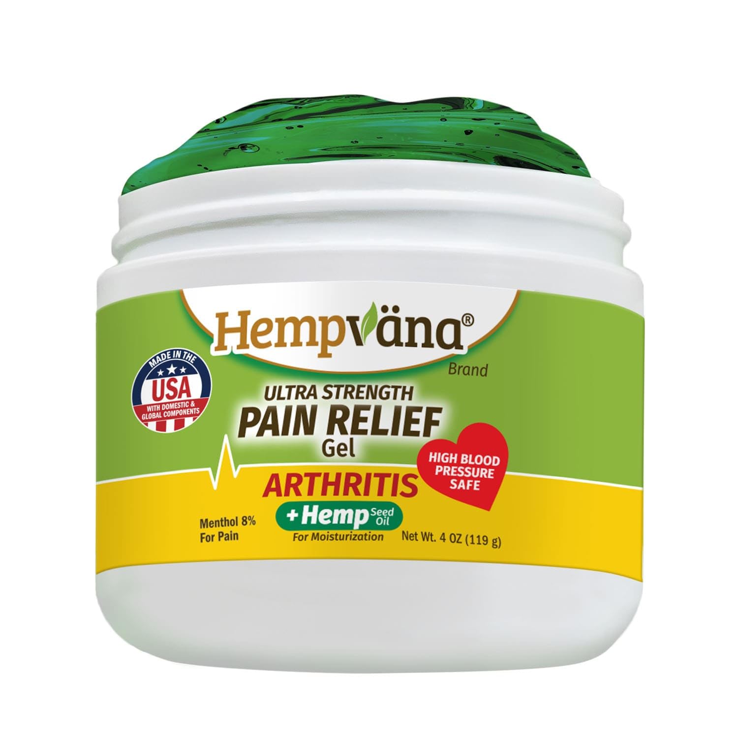 Hempvana Arthritis Pain Relief Gel, Ultra-Strength for Arthritis in Muscles & Joints. Enriched with Hemp Seed Oil, AS SEEN ON TV. Non-Greasy. Targeted Long-Lasting Relief. Works Fast, 3 Oz. Hempvana uk supplements
