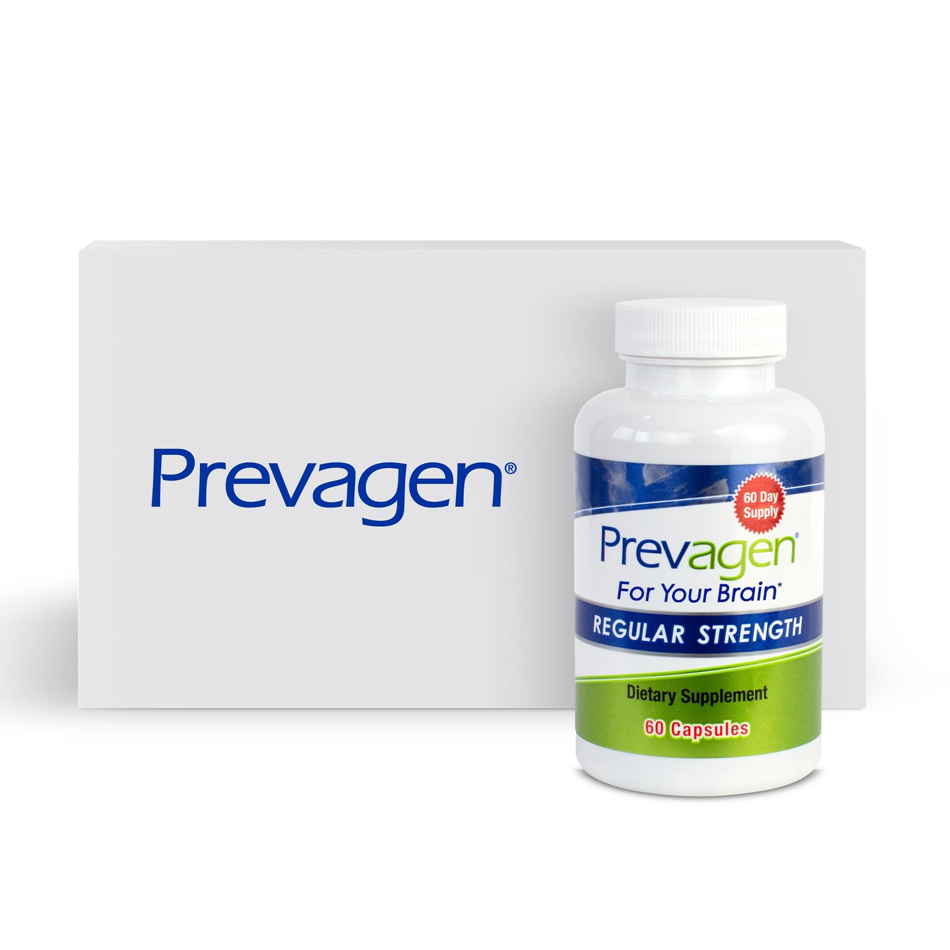 Prevagen Regular Strength - 60 Capsules (2 Month Supply) | Formulated for Your Brain | 10mg of Apoaequorin Plus Vitamin D3 Prevagen uk supplements