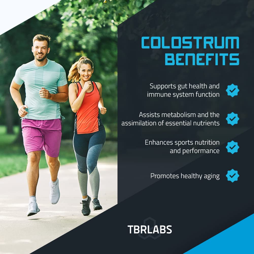 TBR Labs Pure Bovine Colostrum 180 Capsules - Antibiotic and Hormone Free - USA Source TBR Labs uk supplements