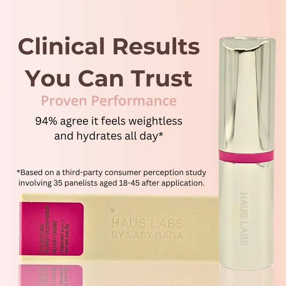 Haus Labs Color Fuse Longwear Hydrating Glassy Lip + Cheek Blush Balm Stick - Glassy Pitaya Haus Laboratories uk supplements