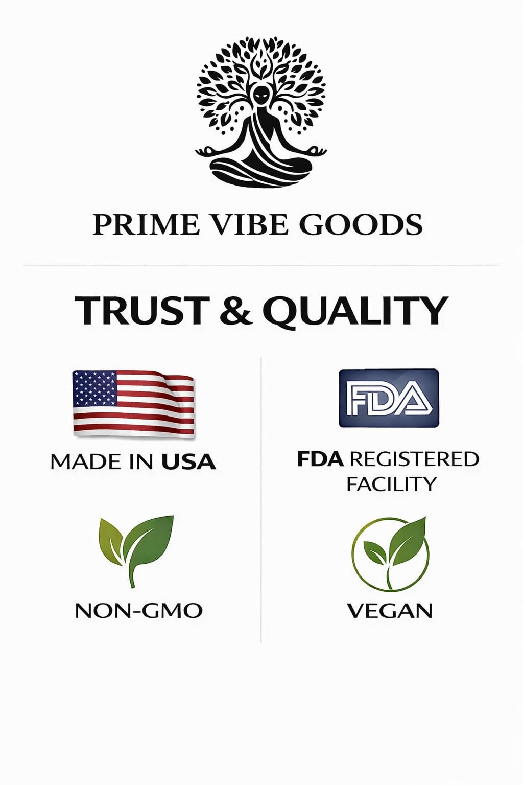 Prime Vibe Goods Lift & Drift – Energy & Stress Support Supplement – Adaptogens for Focus, Relaxation & Sleep – Ashwagandha, Magnesium, Rhodiola, GABA, Maca – Vegan (2-Pack, 120 Capsules) Prime Vibe Goods uk supplements