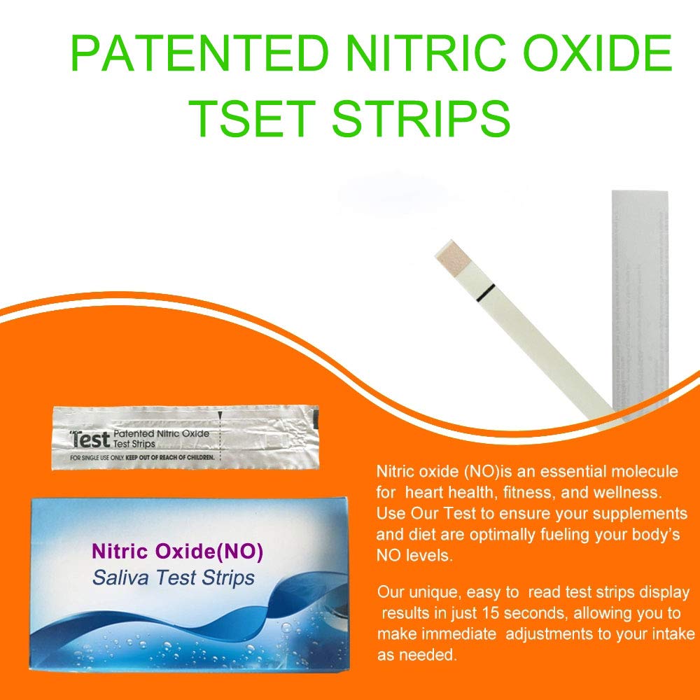 Nitric Oxide Test Strips [25strips]- Nitric Oxide Indicator Strips Work by Measuring The TONNYLAB uk supplements