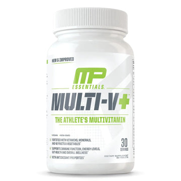 Muscle Pharm Essentials Multi-V+, The Athlete's Multi-Vitamin, Enhanced Energy, Performance & Immune Health, Daily Multivitamin for Men & Women Muscle Pharm uk supplements