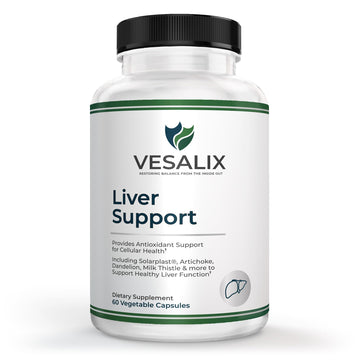 VESALIX Liver Support Supplement for Adults 40+ – Milk Thistle, Artichoke & Dandelion with Digestive Enzymes – Supports Digestion & Cellular Health – 60 Vegetarian Capsules VESALIX uk supplements