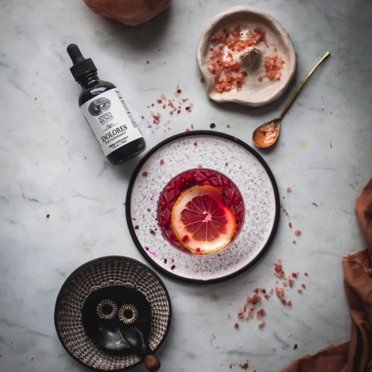 Anima Mundi Apothecary Dolores Tonic - Herbal Pain Management Supplement - Liquid Drops for Pain Management Support (2oz / 59ml) Anima Mundi Apothecary uk supplements