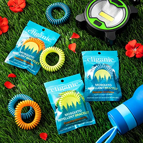 Cliganic 50 Pack Mosquito Repellent Bracelets, DEET-Free Bands, Individu Cliganic uk supplements