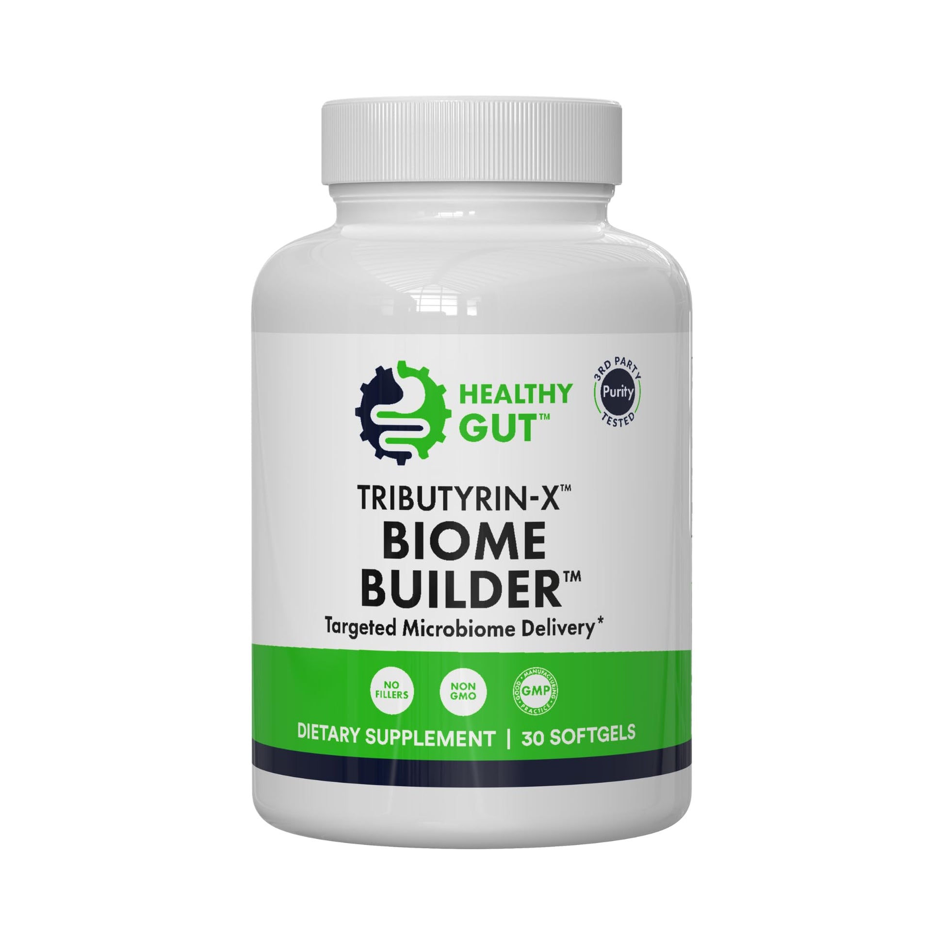 Healthy Gut Tributyrin-X | Most Bioavailable Butyrate Postbiotic for Gut Health & Leaky Gut Support | 99% Pure w/Zero Odor | 30 Softgels Healthy Gut uk supplements