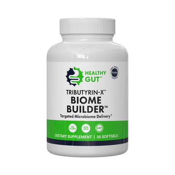 Healthy Gut Tributyrin-X | Most Bioavailable Butyrate Postbiotic for Gut Health & Leaky Gut Support | 99% Pure w/Zero Odor | 30 Softgels Healthy Gut uk supplements