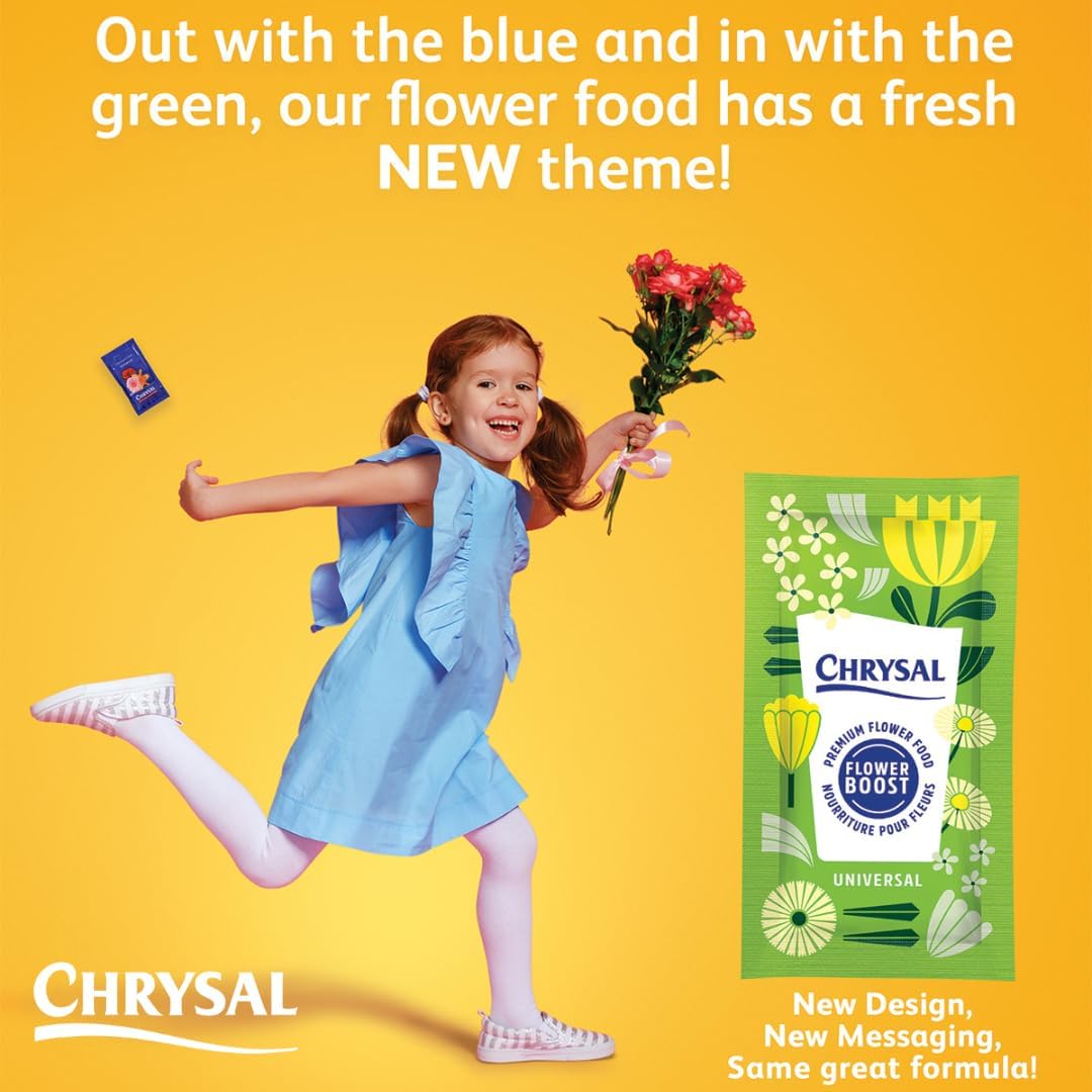 Chrysal Clear Flower Food Packets – Single Packet – Flower Arrangements & Bouquets – Floral Supplies Chrysal uk supplements
