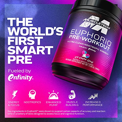 MuscleTech Pre Workout Powder EuphoriQ PreWorkout Smart Pre Workout Powder MuscleTech uk supplements