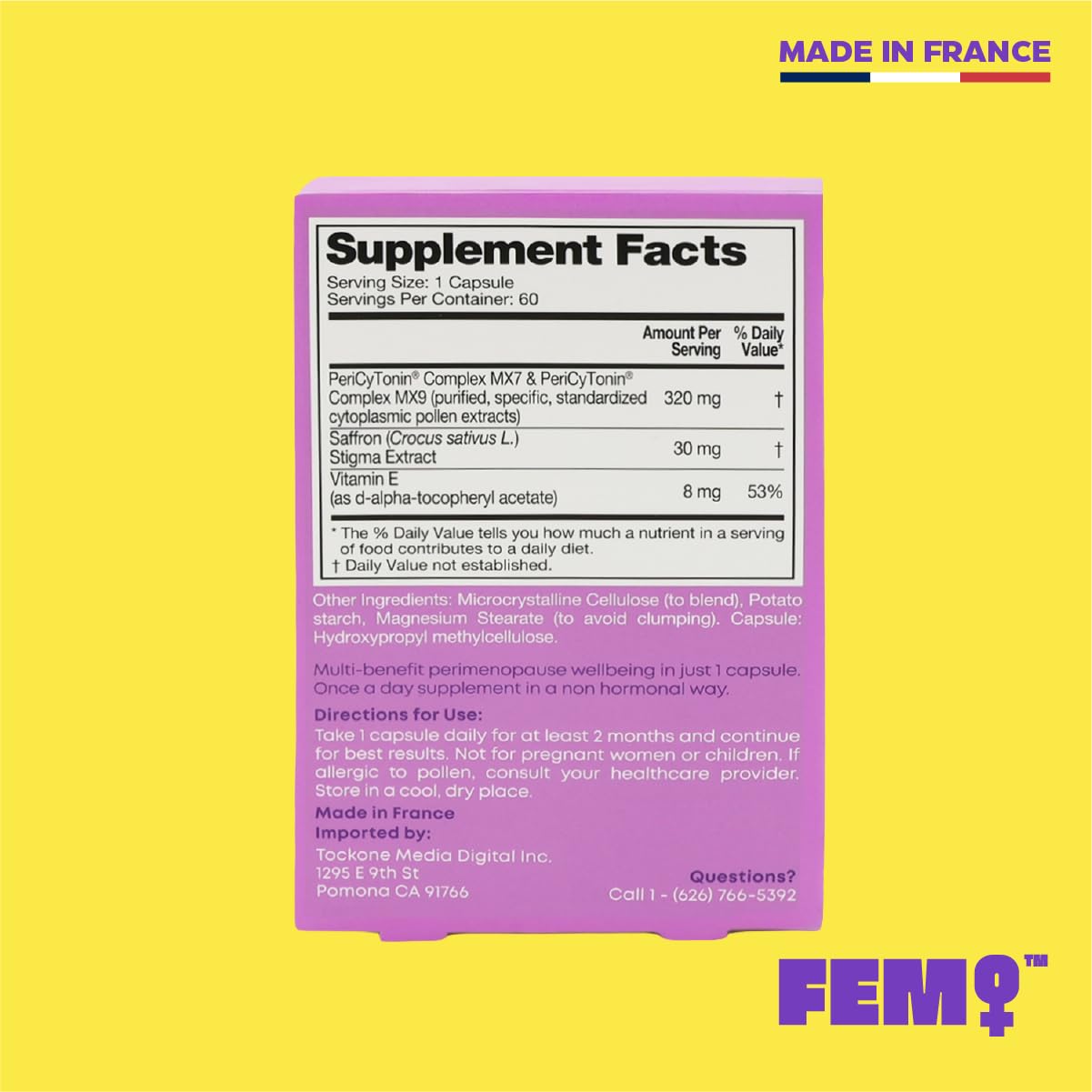 Upsa FEM Perimeno Perimenopause Supplements for Women - Non-Hormonal Pre-Menopause Support for Hot Flashes, Night Sweats, Mood, Sleep & Low Energy - 30 Capsules Upsa uk supplements