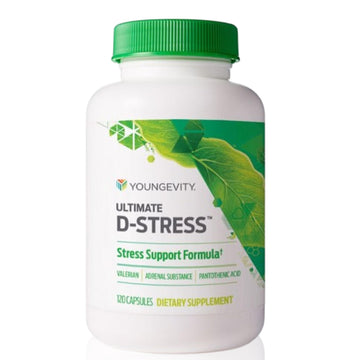 Youngevity Ultimate D-Stress™ – Natural Stress Relief Supplement with Magnesium, Valerian Root Extract, and B Vitamins – Supports Adrenal Health and Nervous System – 120 Capsules Youngevity uk supplements