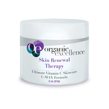 Organic Excellence Skin Renewal Therapy, Vitamin C Face & Neck Cream, Moisturizer to Stimulate Collagen Production and Increase Skin Cell Renewal, Organic Natural Non-Toxic Cruelty-Free 2 oz (57g) Organic Excellence uk supplements