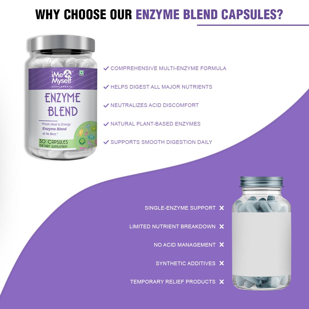 iMeMyself Enzyme Blend | 30 Veg Capsules iMeMyself uk supplements