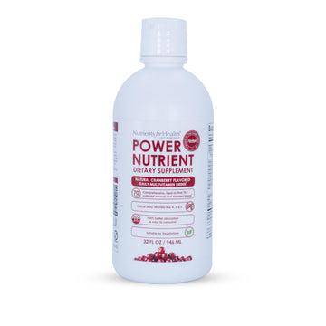 Rawleigh Power Nutrient: 32 fl oz for 1 Month - Cranberry Flavor, Daily Multivitamin Liquid Supplement for Men, Women with VIT. A - zinc & 70 Colloidal Trace Minerals, Vegetarian-Friendly, GMO Free Rawleigh uk supplements