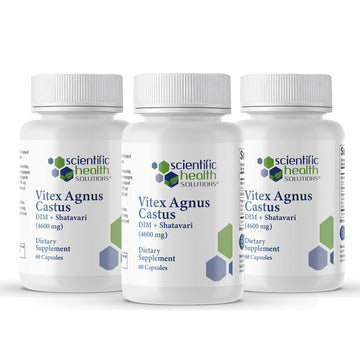 Scientific Health Solutions Vitex + DIM + Shatavari Hormone Balance Supplement – PMS, Menopause & Cycle Support for Women – Adaptogenic Complex with Maca, Ashwagandha, Dandelion – Vegan (3-Pack) Scientific Health Solutions uk supplements