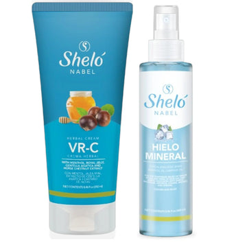 Sheló NABEL Hielo Mineral 8.7 fl Oz & VR-C 250ml Relax Sore Muscles and Joints Increase Circulation Reduce Inflammation Sheló NABEL uk supplements
