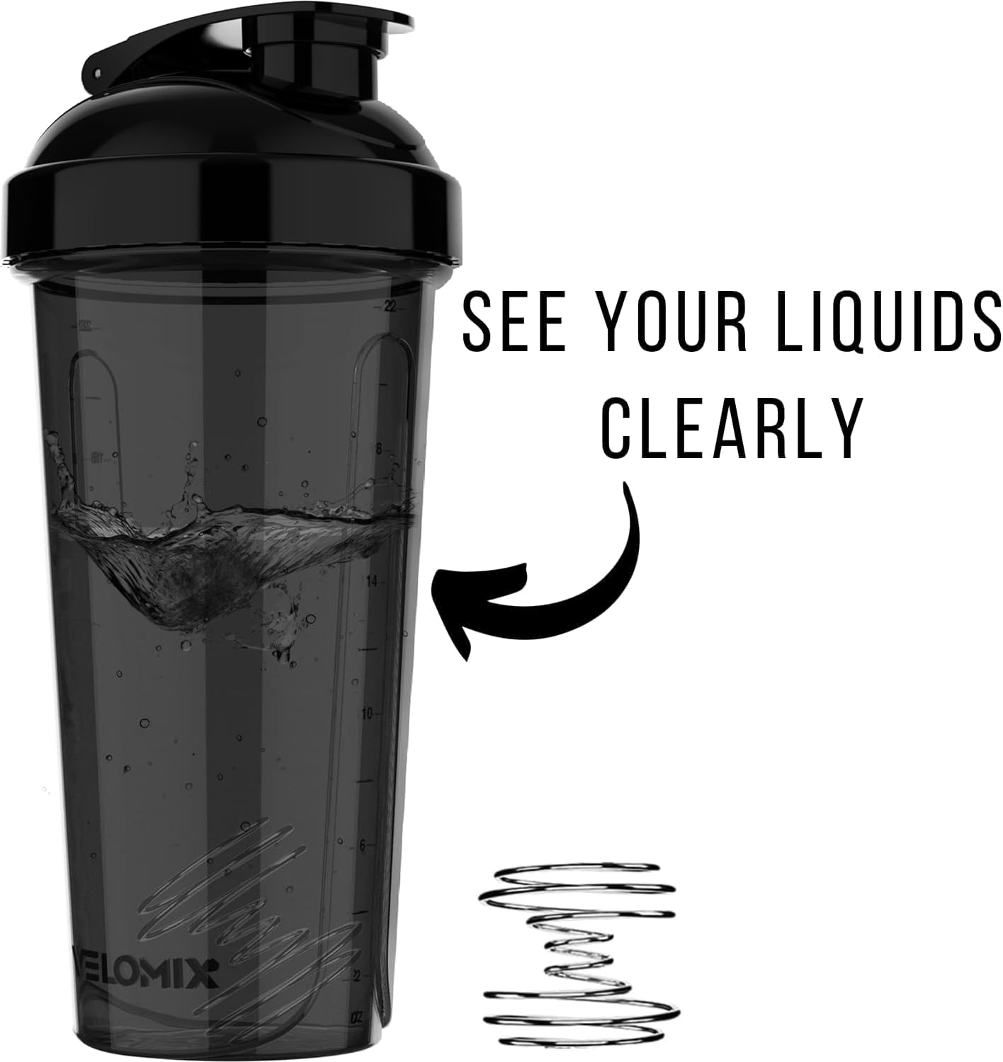 VELOMIX -4 PACK- Protein Shaker Bottles for Protein Mixes, 28 OZ Shaker Cups for Protein Shakes VELOMIX uk supplements
