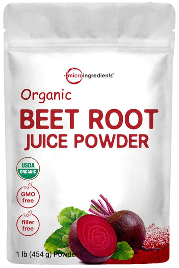 Micro Ingredients Organic Beet Root Powder, 1 Pound, Cold Pressed and Water Soluble Micro Ingredients uk supplements