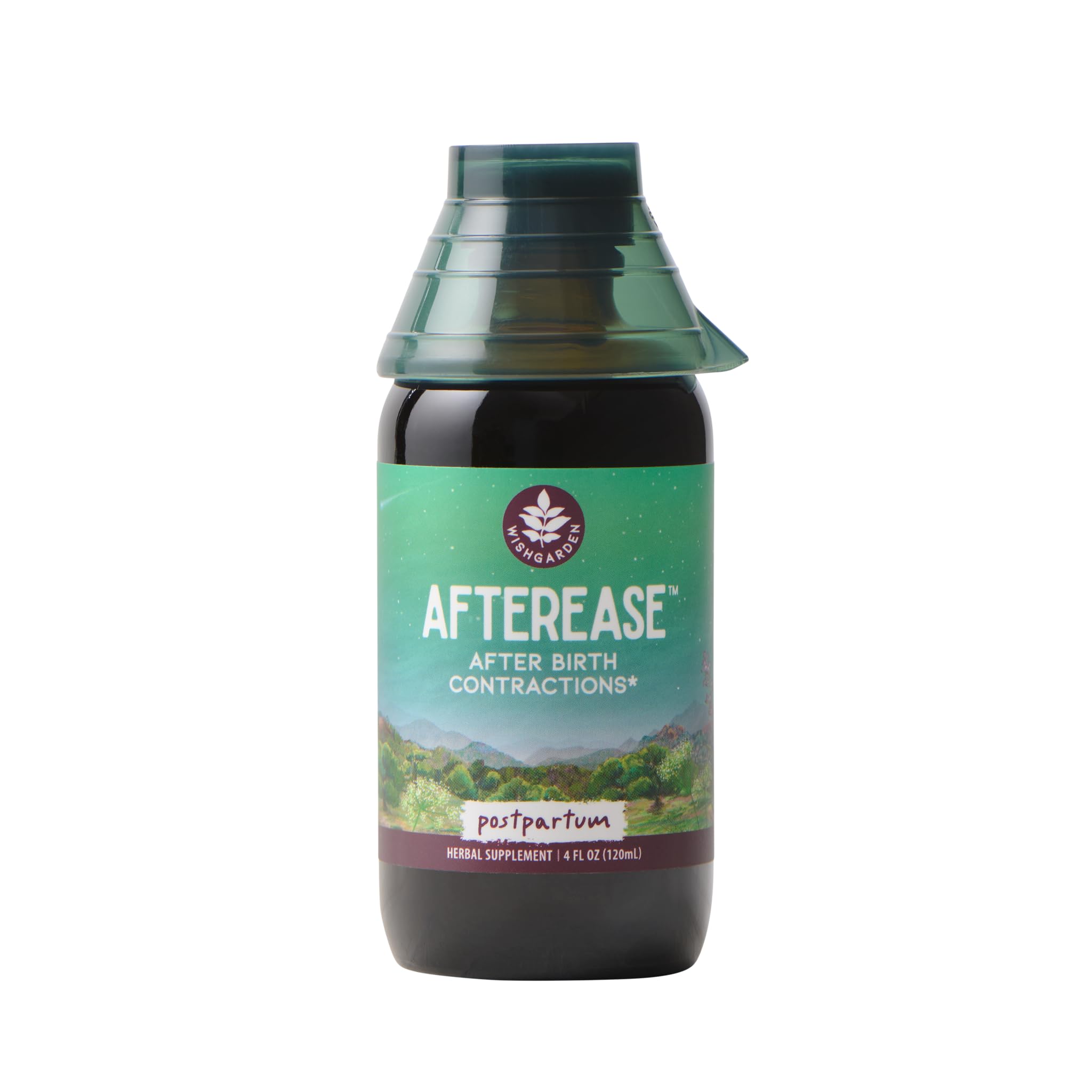 WishGarden Herbs AfterEase Drops for Postpartum Cramps & After-Birth Contractions – Liquid Herbal Supplement – Women's Postpartum Essential – 4 oz WishGarden uk supplements