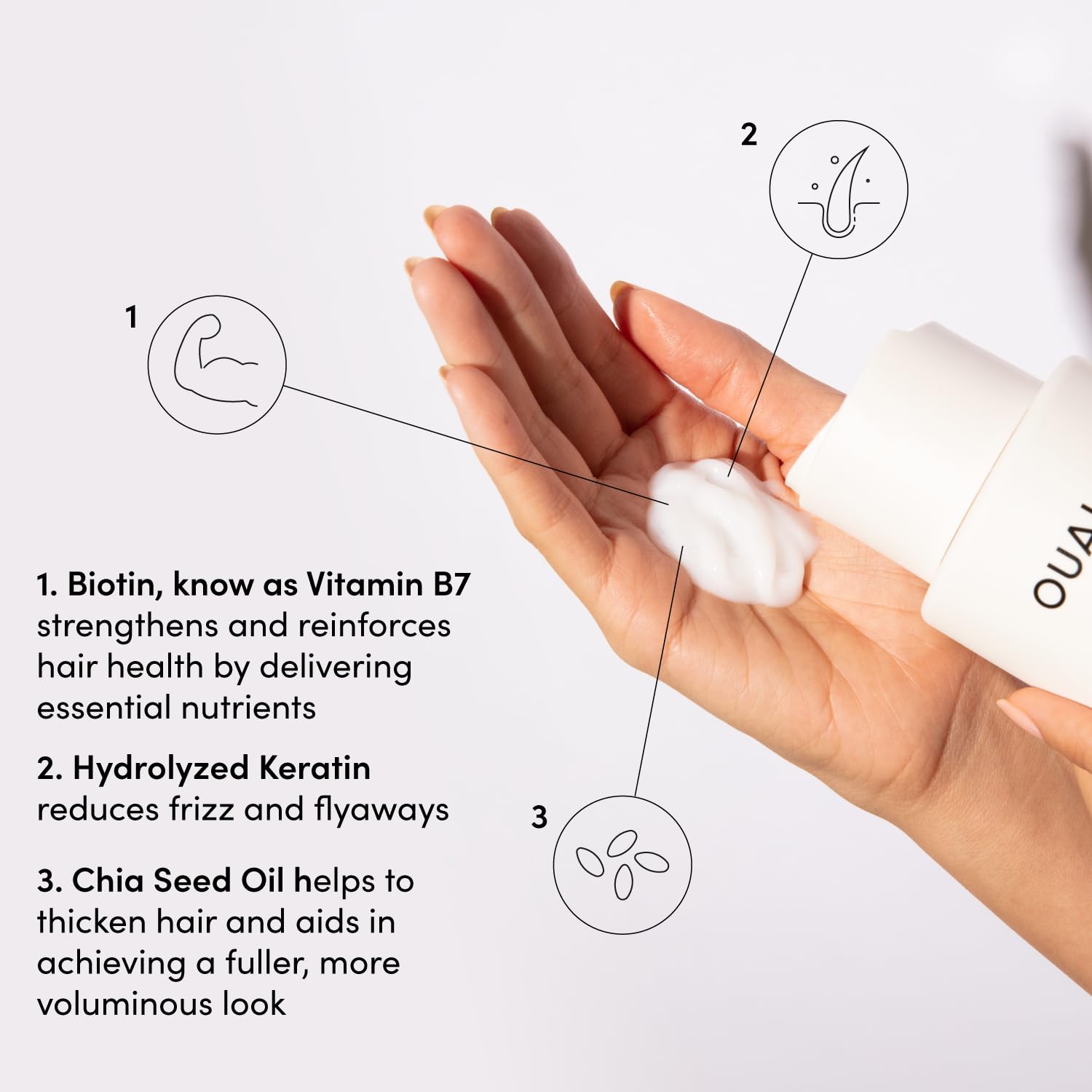 OUAI Fine Shampoo and Conditioner Set - Sulfate Free Shampoo and Conditioner for Women & Men - Made with Keratin, Marshmallow Root, Shea Butter & Avocado Oil - Free of Parabens & Phthalates (10 Fl Oz) OUAI uk supplements