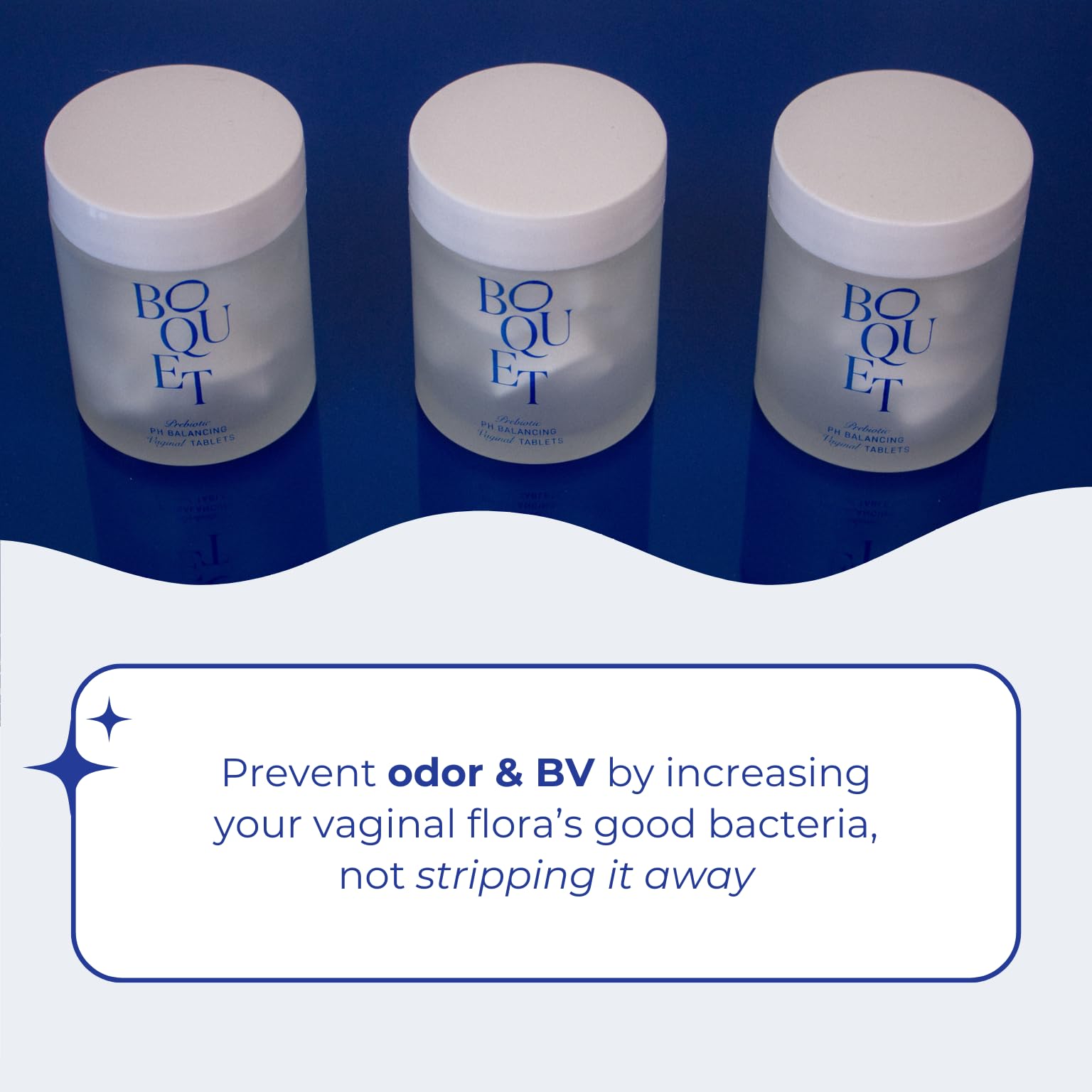 Boquet Vaginal Prebiotic Suppository- Relieve Odor, Prevent Bacterial Vaginosis, Balance pH Boquet uk supplements