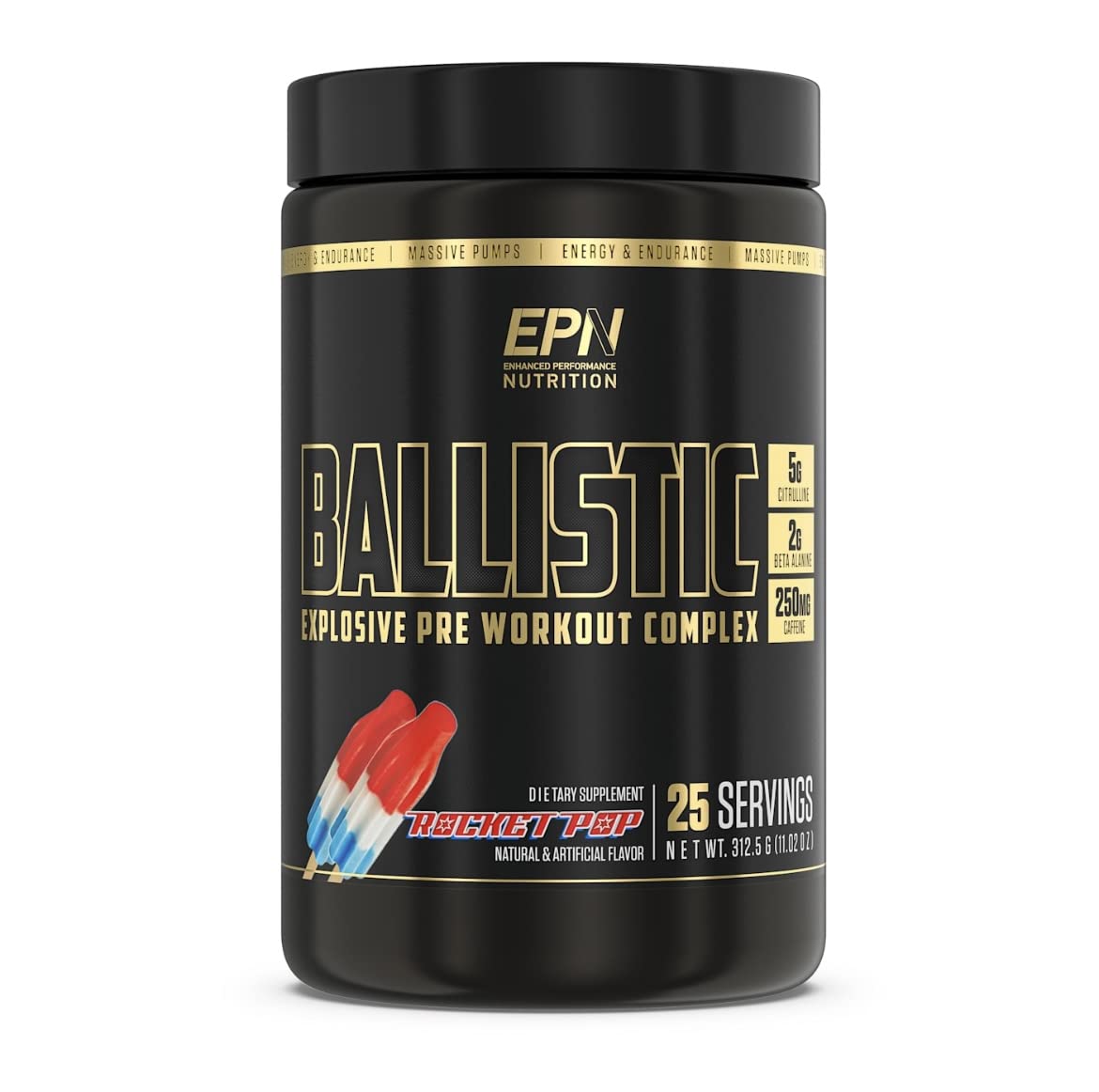BALLISTIC Pre Workout | #1 New Pre Workout Powder w/ Nitric Oxide Booster, Electrolytes EPN Supplements uk supplements