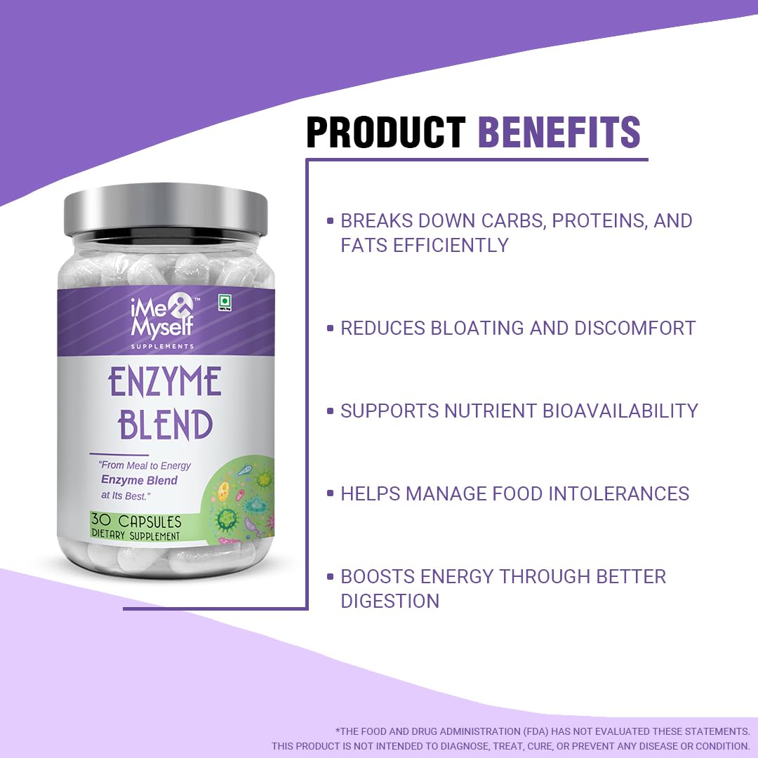 iMeMyself Enzyme Blend | 30 Veg Capsules iMeMyself uk supplements