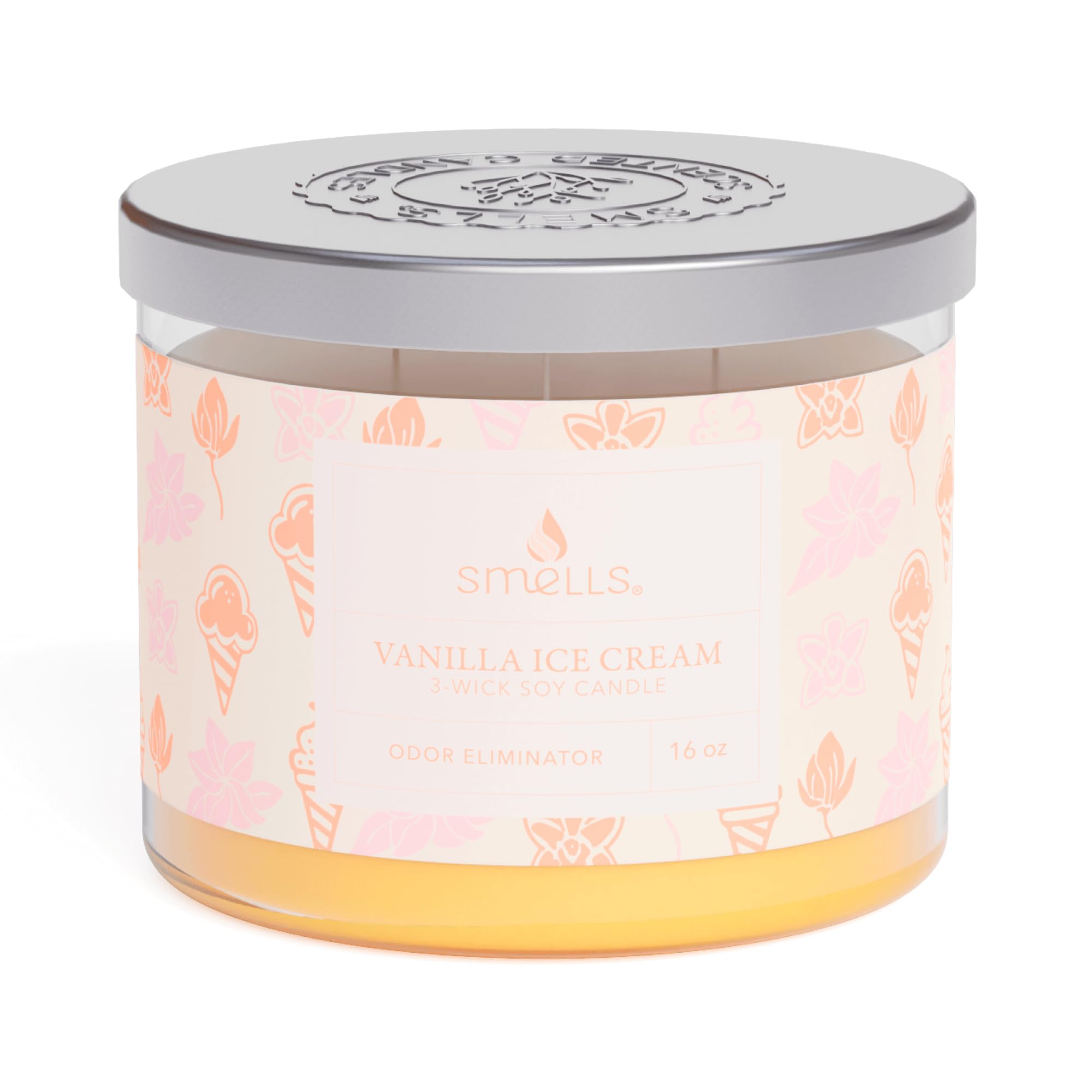Smells - Odor Eliminator - Premium Soy Wax Jar Scented Candle 12oz. and 16oz. - 100% Cotton Single Wick SmellS uk supplements