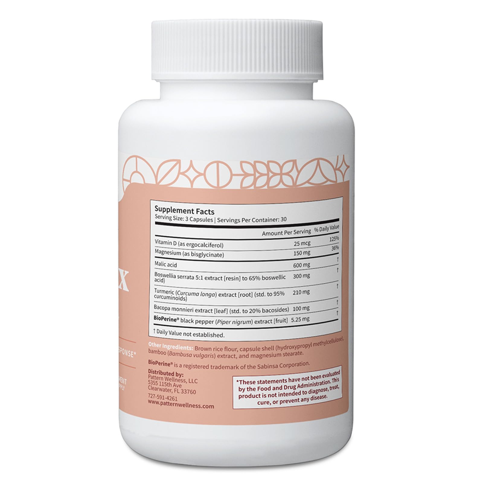 Pattern Wellness Fibro Complex – Advanced Formula with BioPerine® for Nutrient Absorption – Supports Muscle, Joint & Mobility Health – 90 Vegan Capsules Pattern Wellness uk supplements
