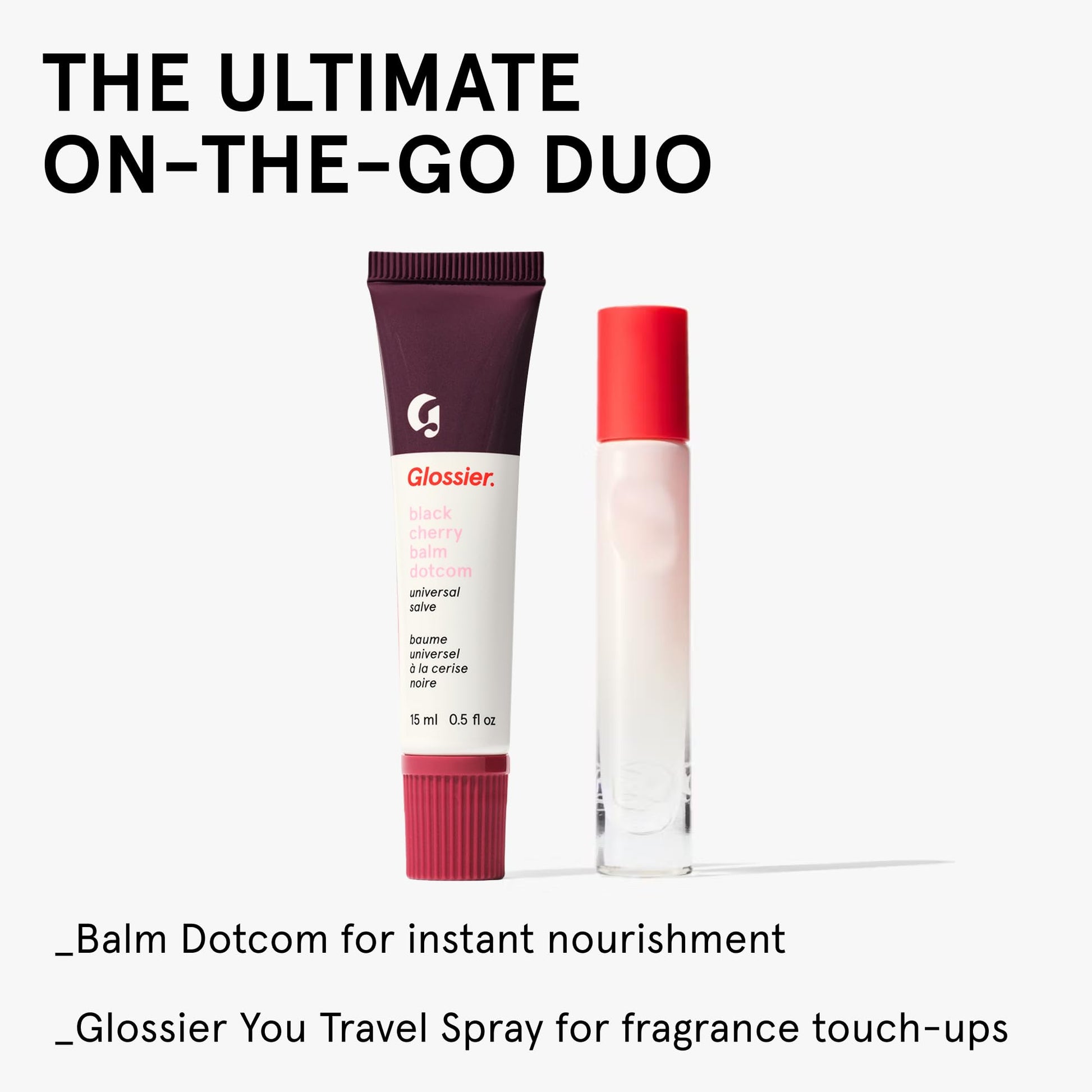 Glossier Balm Dotcom Hydrating Tinted Lip Balm - Universal Salve, Up to 12Hr Moisture for Dry Lips, Cuticles & Skin - Lanolin, Beeswax & Castor Oil - Black Cherry, Burgundy Tint, 15ml Glossier uk supplements