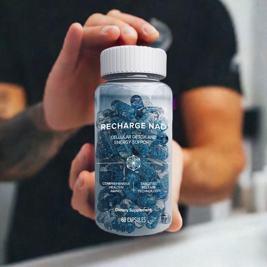 Isagenix Recharge NAD - Cellular Detox, Comprehensive Healthy Aging, and Energy Support - 1 Bottle - 60 ct Targeted Release Capsules Isagenix uk supplements