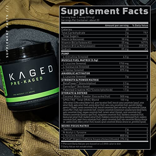 Kaged Original Pre-Workout Powder | Fruit Punch | Pre Formulated with Creatine, Beta Alanine Kaged uk supplements