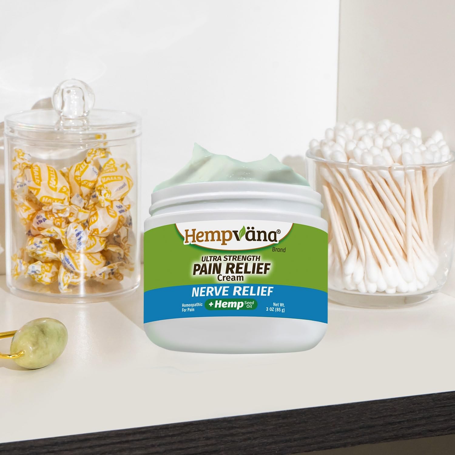 Hempvana Ultra-Strength Nerve Relief Cream w/100% Pure Hemp Seed Oil, AS SEEN ON TV, Relieves Nerve Pain, Shooting Pain, Joint Pain, Tingling, Muscle Cramps, Crawling Sensations, 3 oz Jar Hempvana uk supplements