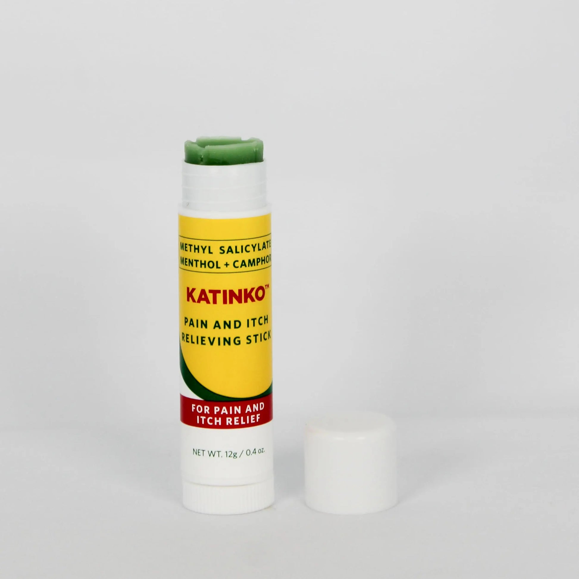 Katinko Pain and Itch Relieving Stick 12g - Effective for Muscle Strain, Neck Stiffness, Rheumatism, and Bruises (4) Katinko uk supplements