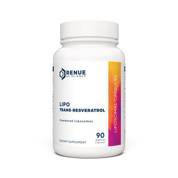 Renue By Science Resveratrol | High Strength Liposomal Resveratrol Supplement | 90 Trans Resveratrol Capsules - 125mg Reservatrol per Serving | Non-GMO | Made in The USA Third-Party Tested Renue By Science uk supplements