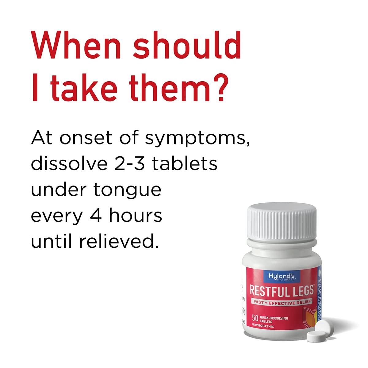 Hyland's Restful Legs Tablets 50 ea (Pack Of 4) Hyland's uk supplements