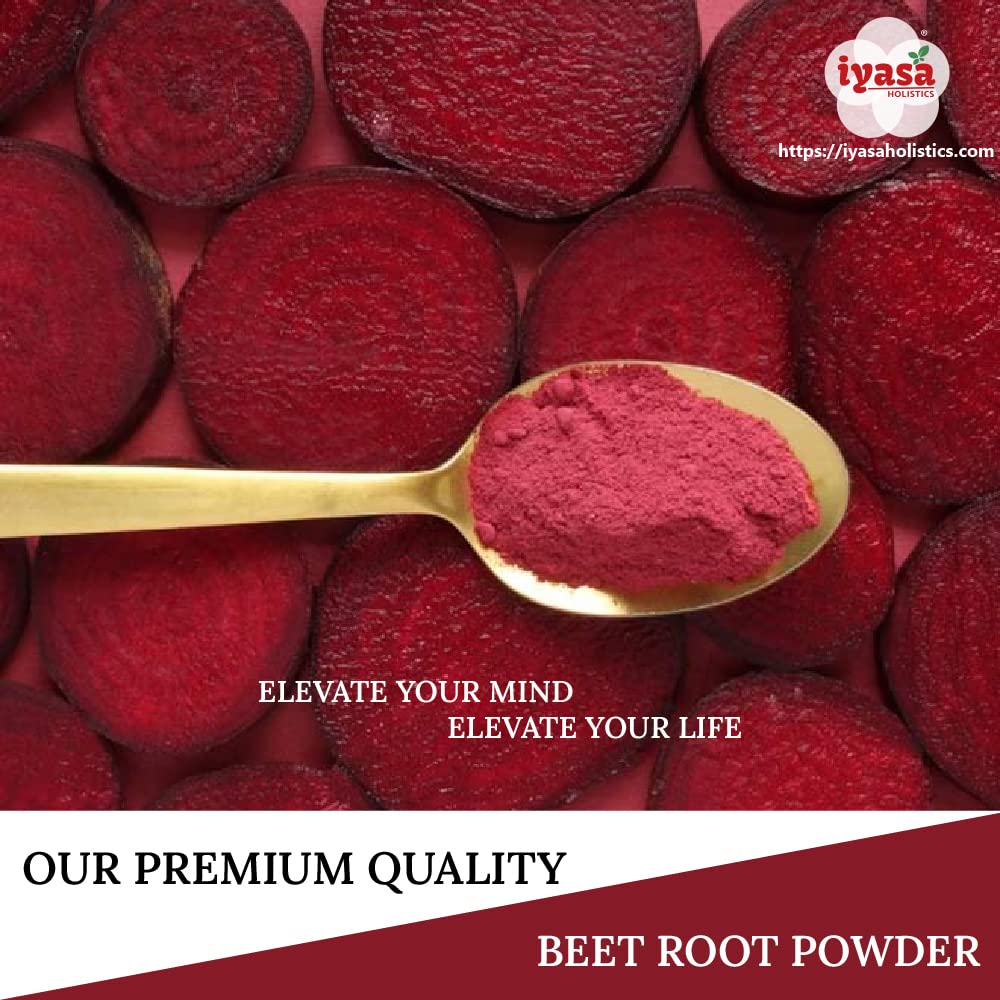 Iyasa Organic Beet Root Powder, Plant Based, Vegan, Gluten-Free, Beetroot Superfood Iyasa Holistics uk supplements