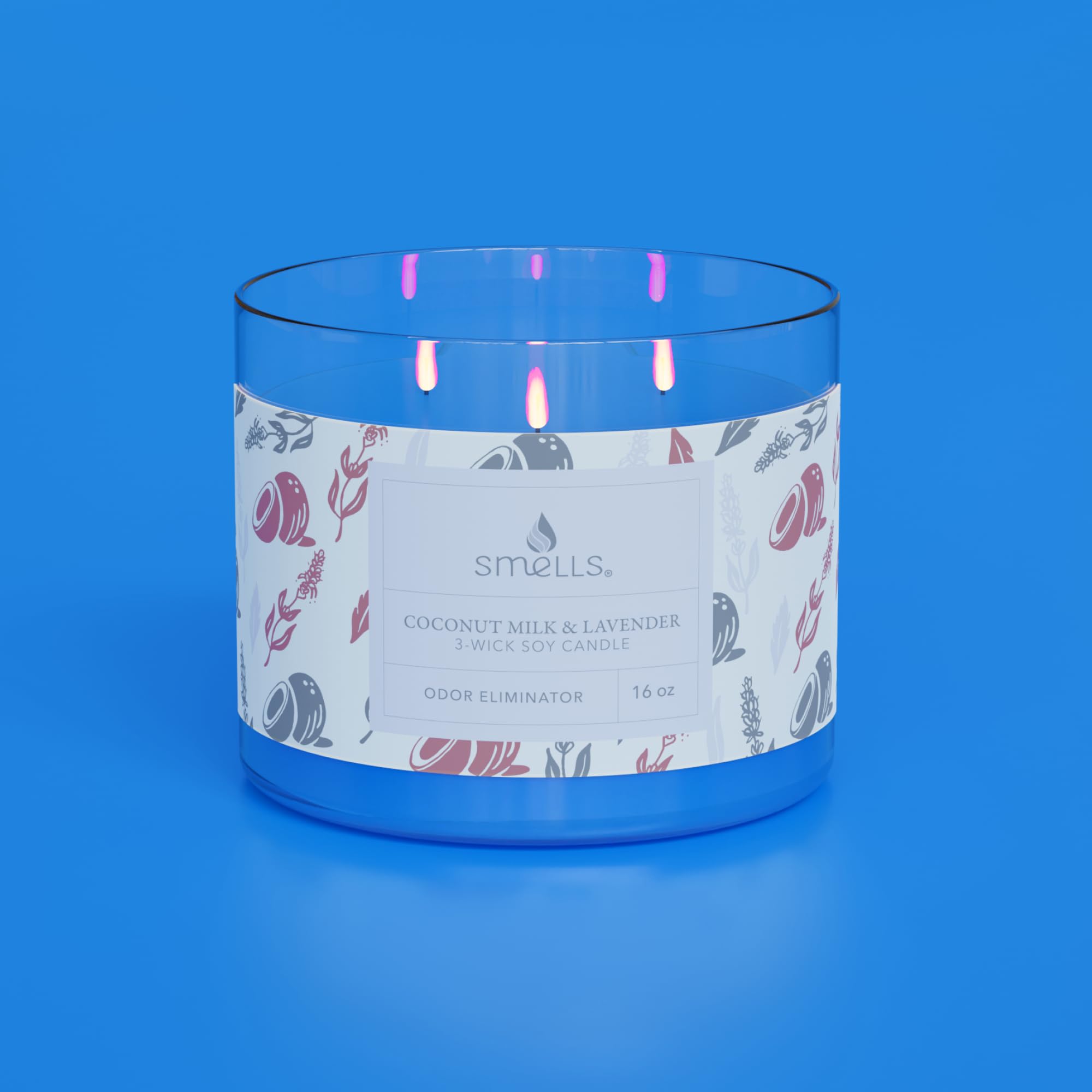 Smells - Odor Eliminator - Premium Soy Wax Jar Scented Candle 12oz. and 16oz. - 100% Cotton Single Wick SmellS uk supplements