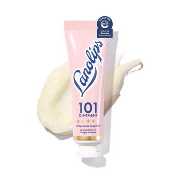 Lanolin 101 Multipurpose Ointment - Lanolin Lip Balm & Healing Ointment for Skin Barrier Repair - Moisturizer for Dry Lips, Cuticles & Elbows - No Petroleum Formula - Original Superbalm (0.52 oz) Lanolips uk supplements